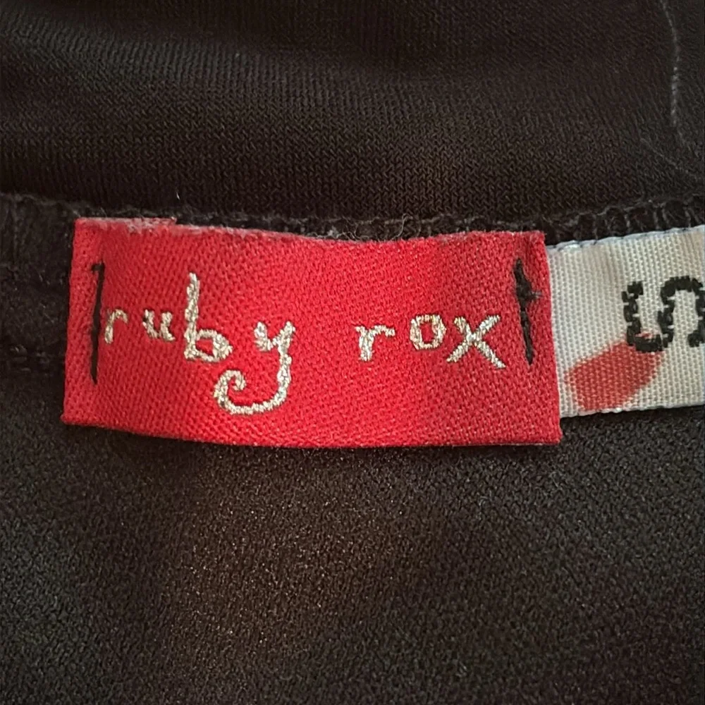 Elegant Black  Mock Ruched Dress size S - Picture 7 of 7